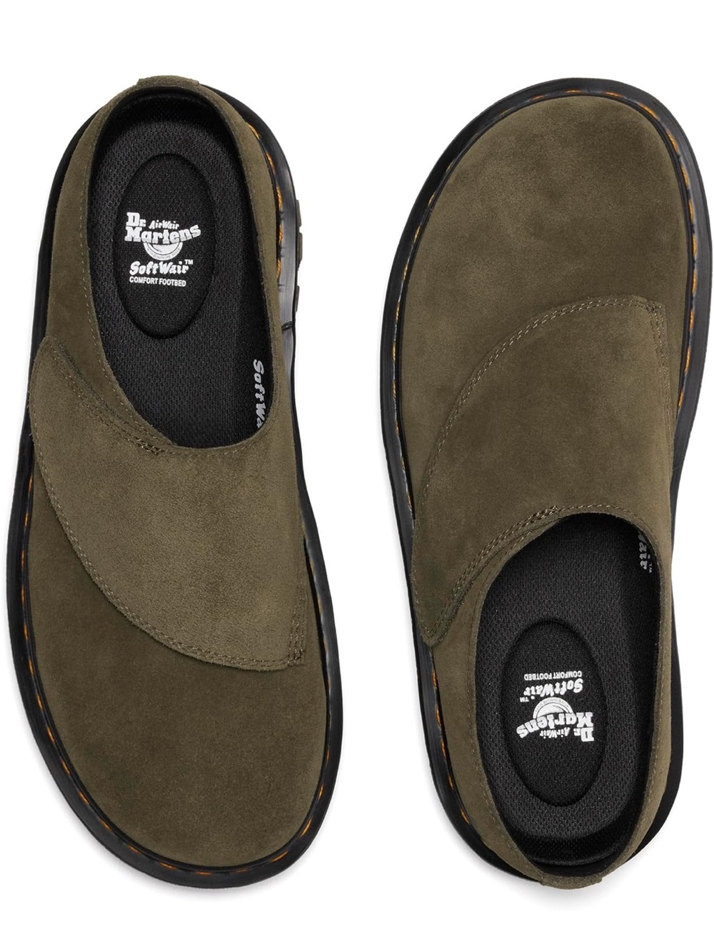 Dr. Martens Zebzag Anywair Suede Slip-On Mules Unisex NWOB size 9